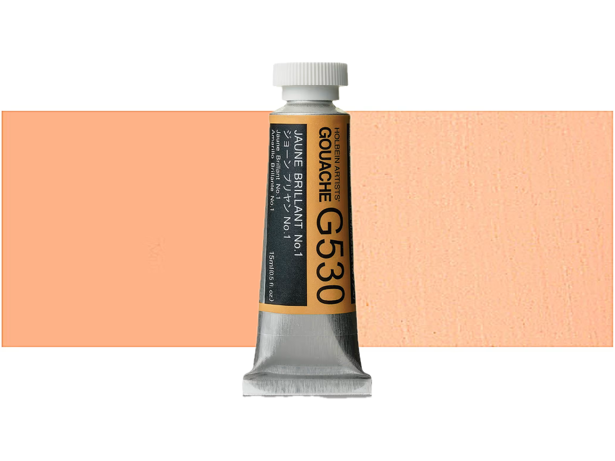 HOLBEIN ARTISTS' GOUACHE 15ML JAUNE BRILLANT NO.1 G530 1
