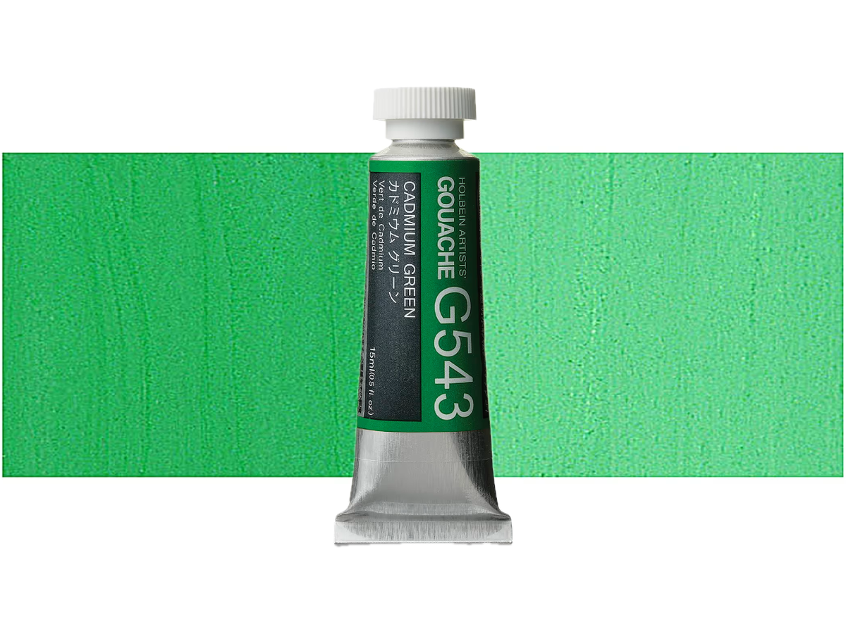 HOLBEIN ARTISTS' GOUACHE 15ML CADMIUM GREEN G543 1