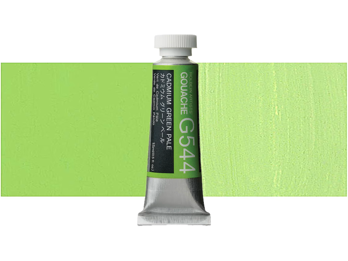 HOLBEIN ARTISTS' GOUACHE 15ML CADMIUM GREEN PALE G544 1