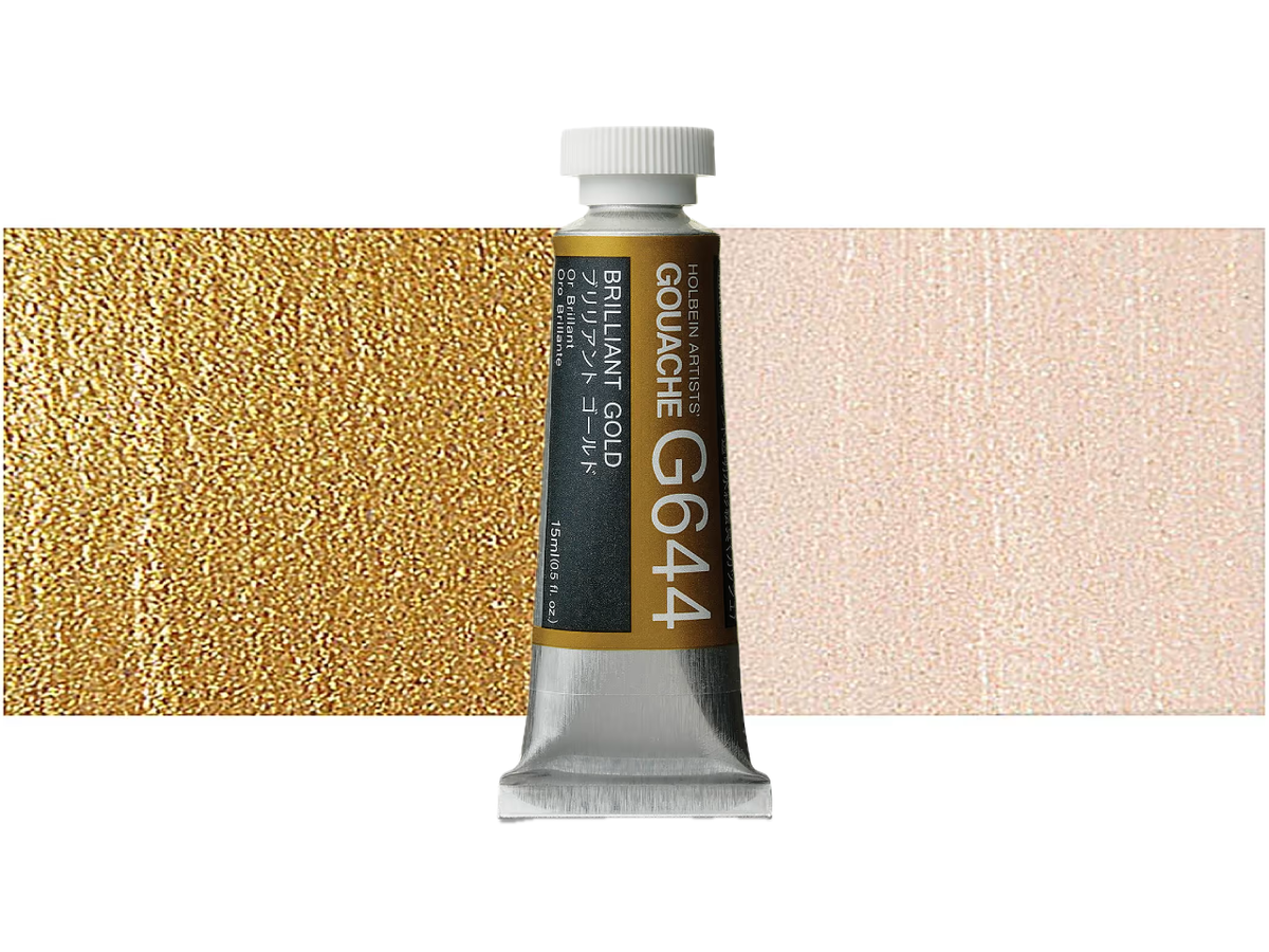 HOLBEIN ARTISTS' GOUACHE 15ML BRILJANT GOLD G644 1