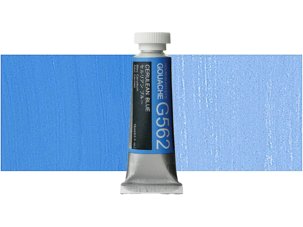HOLBEIN ARTISTS' GOUACHE 15ML CERULEAN BLUE G562 1