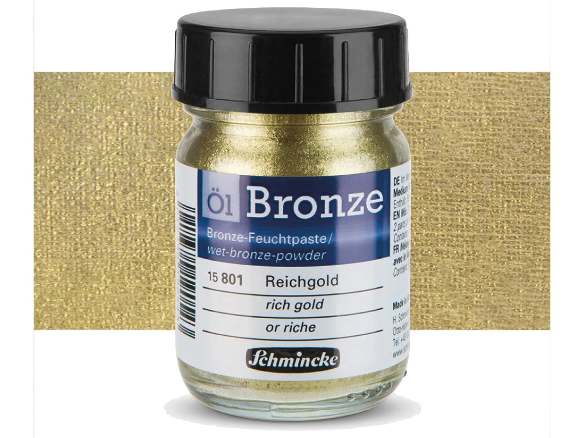 SCHMINCKE OIL BRONZE 50ML RICH GOLD 801 1