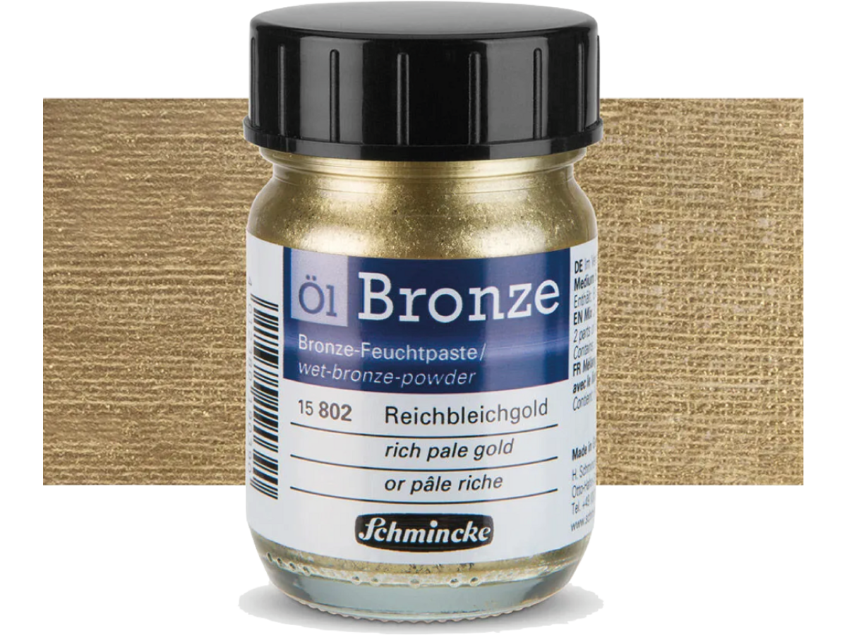SCHMINCKE OIL BRONZE 50ML RICH PALE GOLD 802 1