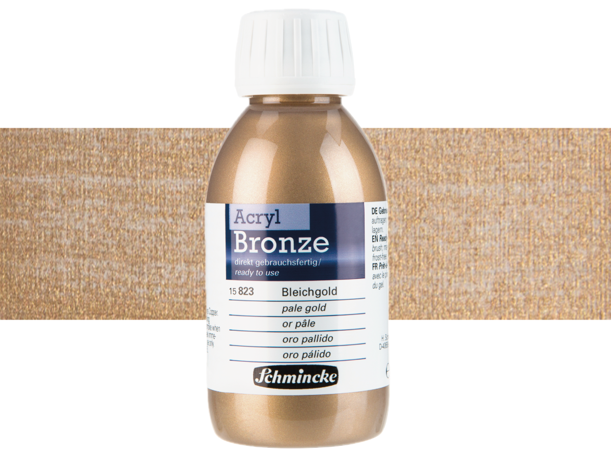 SCHMINCKE ACRYL BRONZE 150ML PALE GOLD 823 1