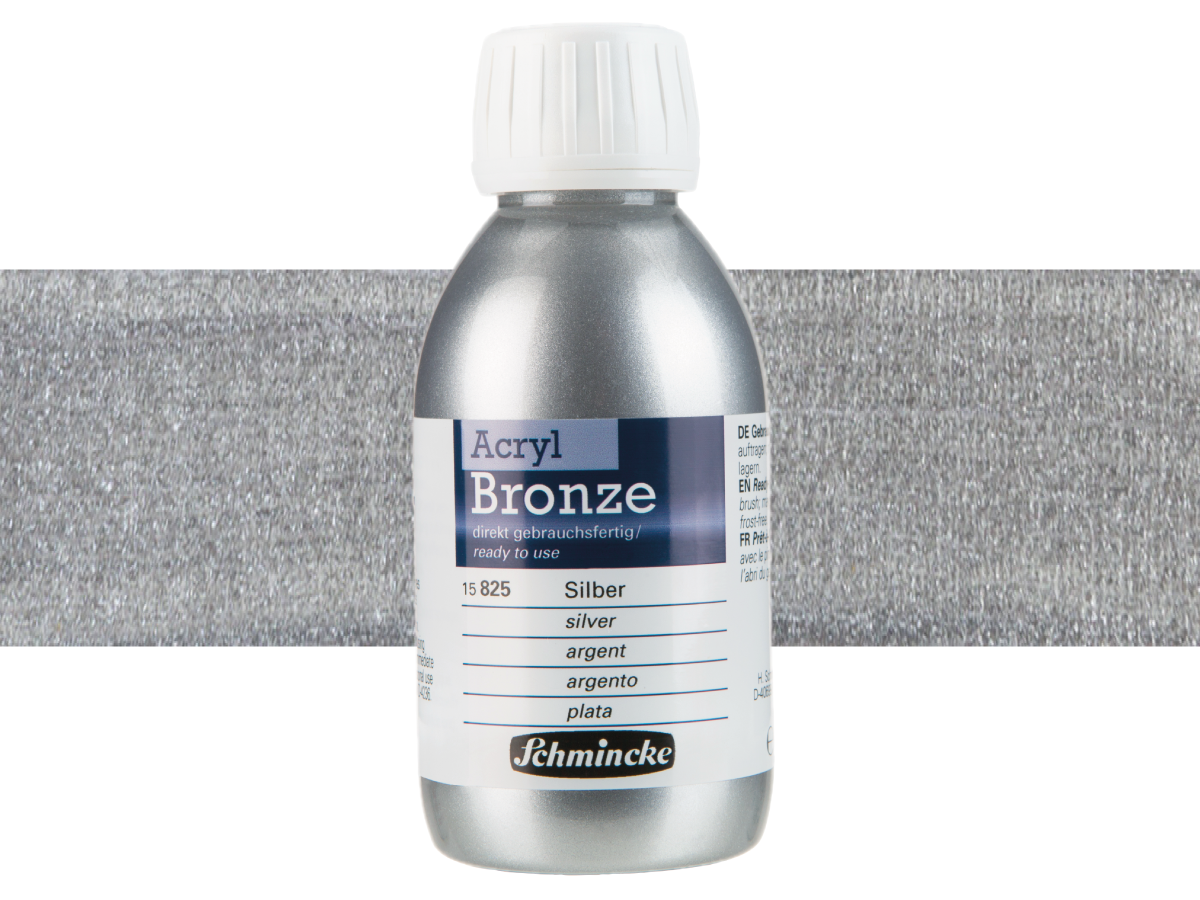 SCHMINCKE ACRYL BRONZE 150ML SILVER 825 1