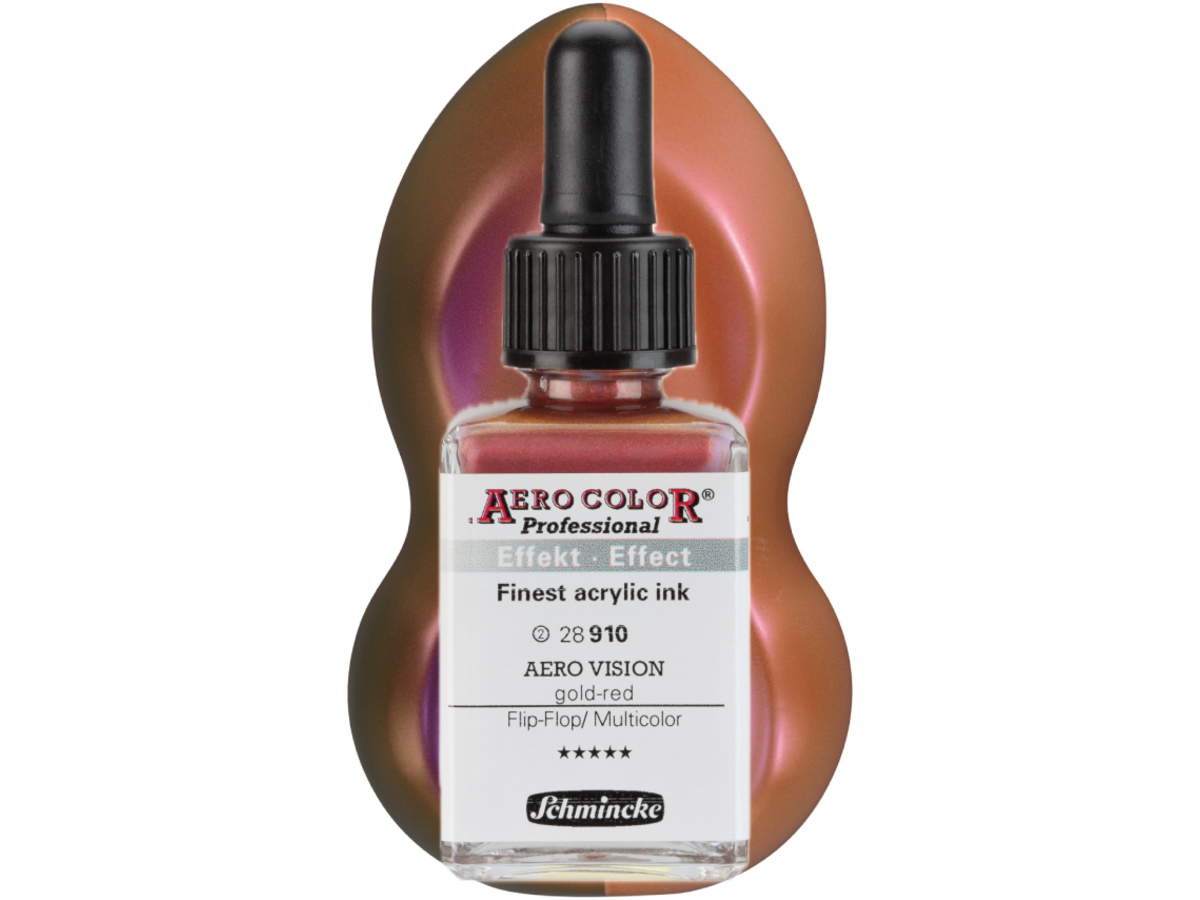 SCHMINCKE AERO COLOR ACRYLIC INK EFFECT 28ML 910 VISION GOLD 1