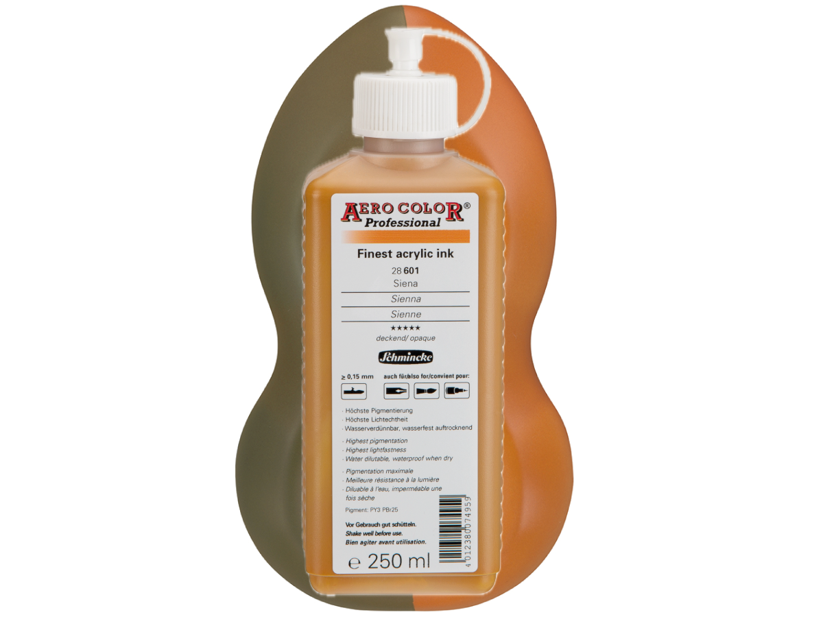 SCHMINCKE AERO COLOR ACRYLIC INK 250ML 601 SIENA 1