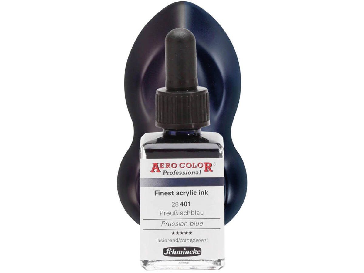 SCHMINCKE AERO COLOR ACRYLIC INK 28ML 401 PREUSSISCHBLAU 1