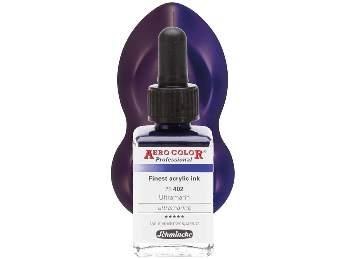 SCHMINCKE AERO COLOR ACRYLIC INK 28ML 402 ULTRAMARIN 1