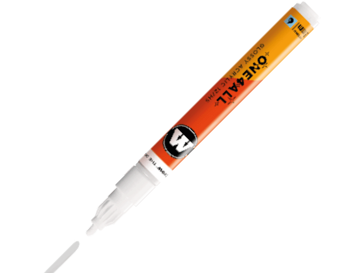 MOLOTOW ONE4ALL MARKER 127HS 251 2MM MARKER GLOSSY WHITE 1
