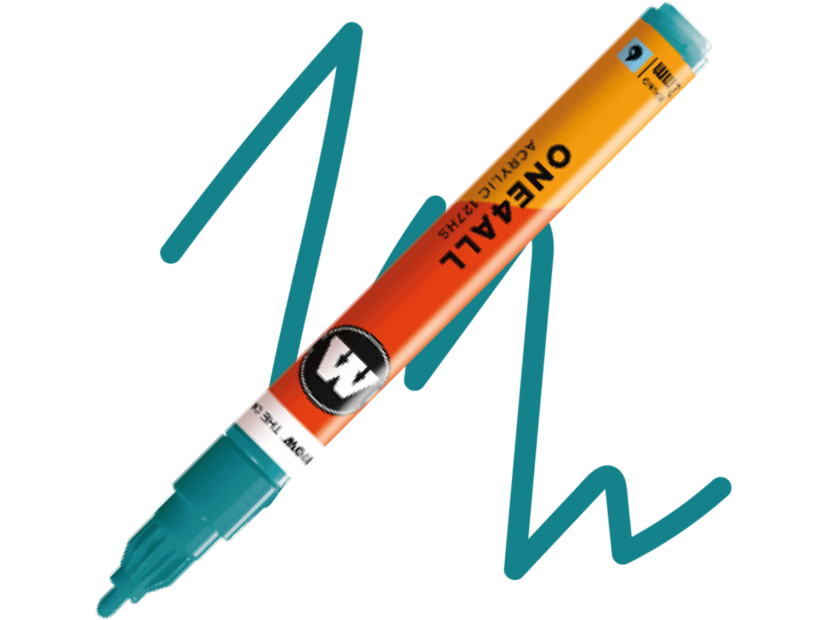 MOLOTOW ONE4ALL MARKER 127HS 255 2MM MARKER AQUA 1