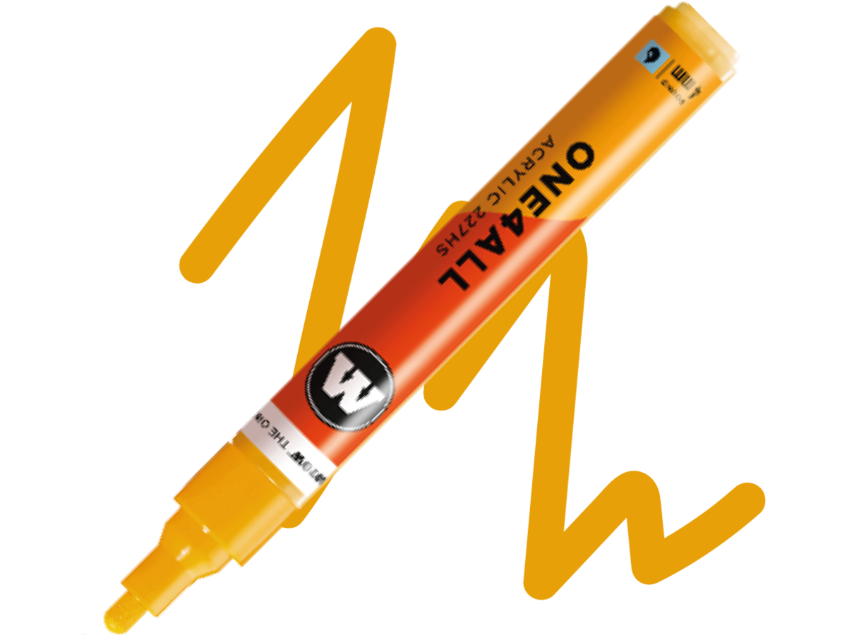 MOLOTOW ONE4ALL MARKER 227HS 258 4MM MARKER MUSTARD YELLOW 1
