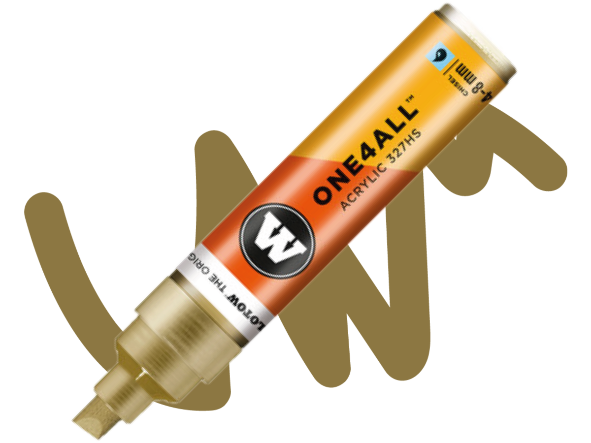 MOLOTOW ONE4ALL MARKER 327HS 228 4-8MM METALLIC GOLD 1