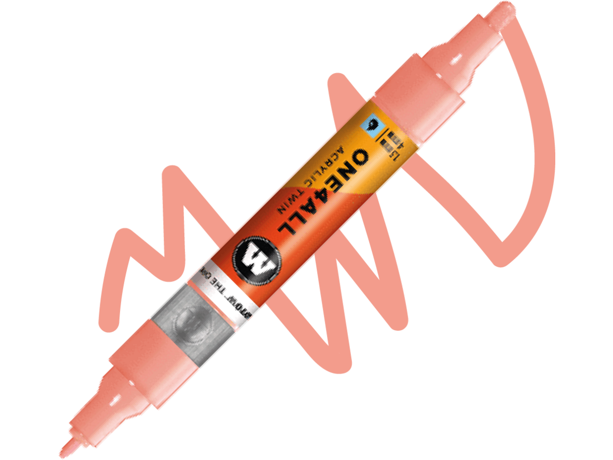 MOLOTOW ONE4ALL TWIN MARKER 244 1,5-4MM CORAL 1