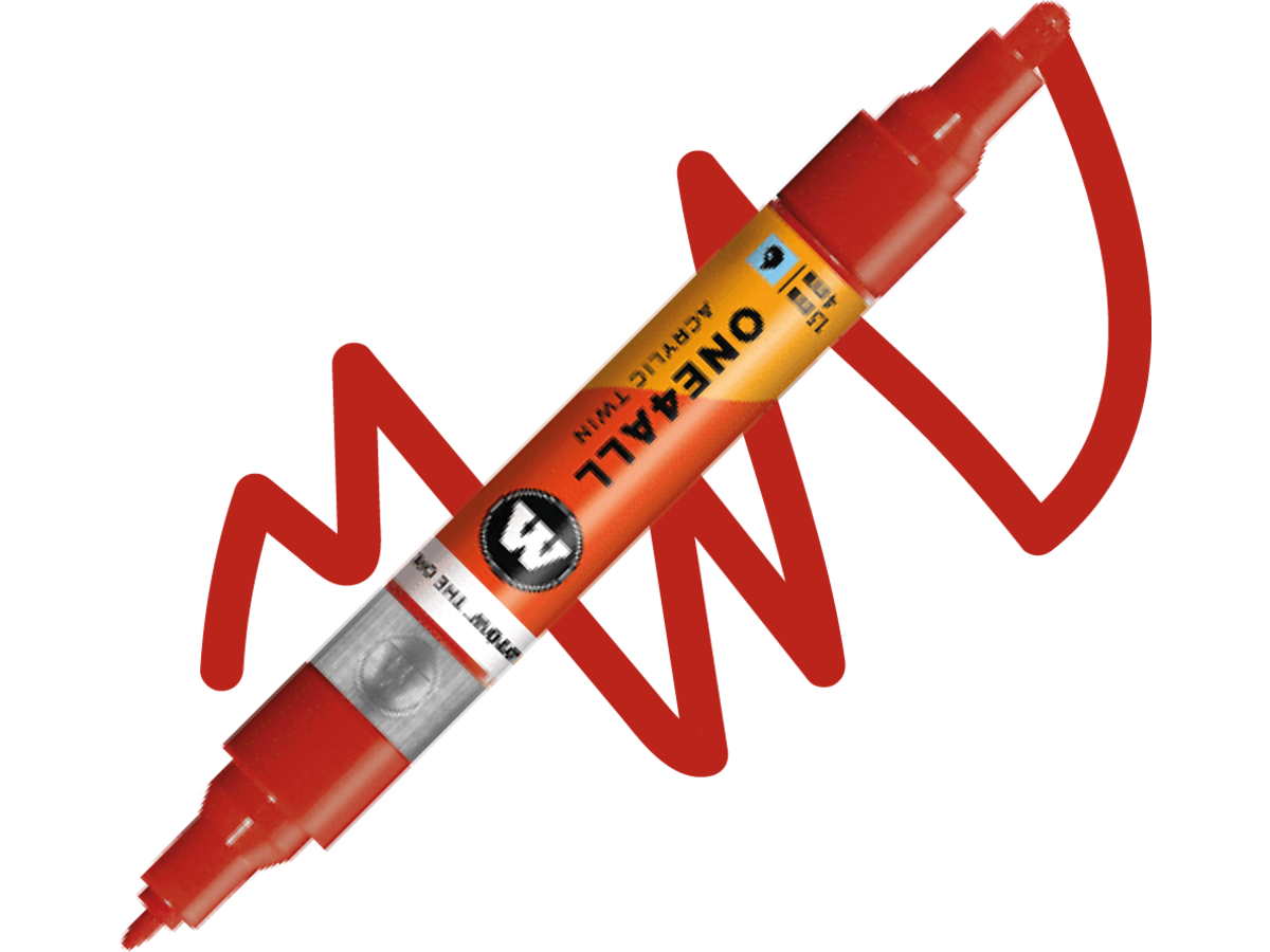 MOLOTOW ONE4ALL TWIN MARKER 245 1,5-4MM RASPBERRY RED 1