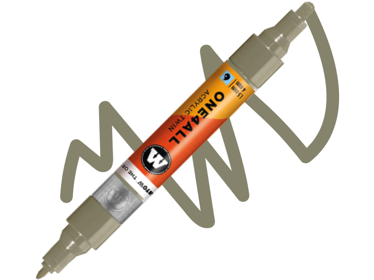 MOLOTOW ONE4ALL TWIN MARKER 261 1,5-4MM STONE GREY MIDDLE 1