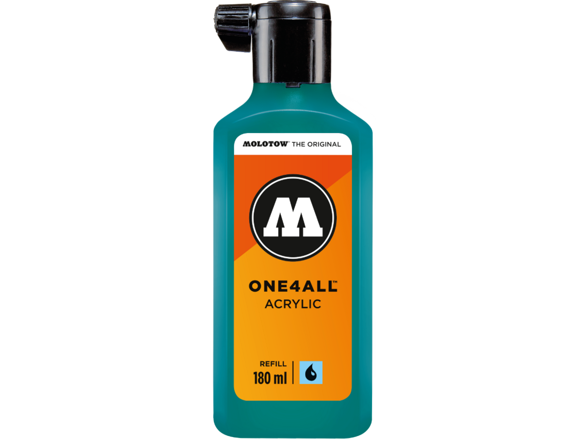 MOLOTOW ONE4ALL REFILL 180ML 206 LAGOON BLUE 1