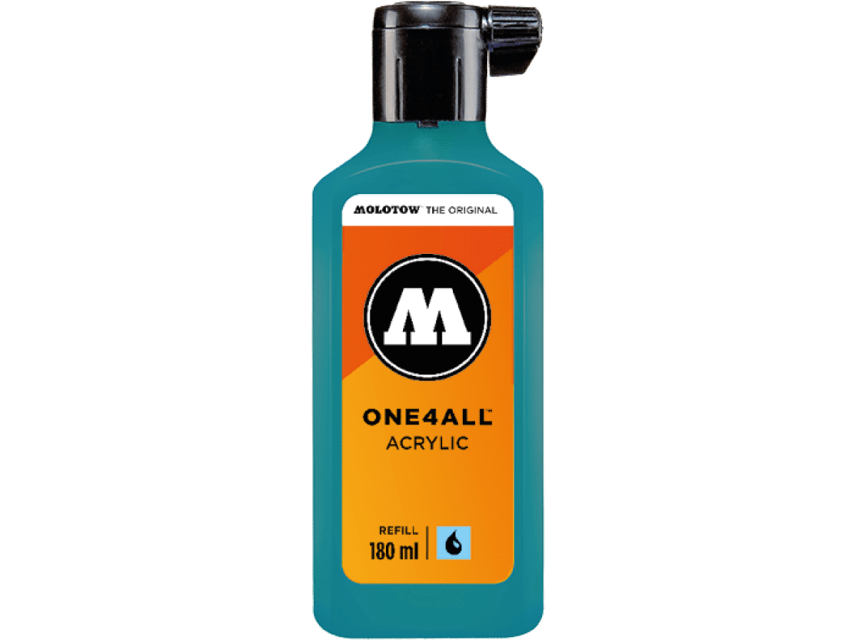 MOLOTOW ONE4ALL REFILL 180ML 255 AQUA 1