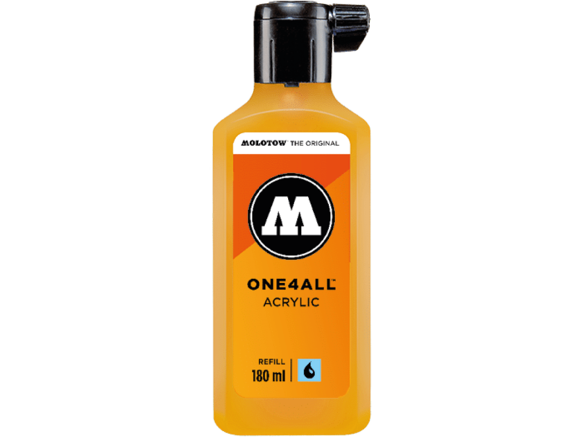 MOLOTOW ONE4ALL REFILL 180ML 258 MUSTARD YELLOW 1