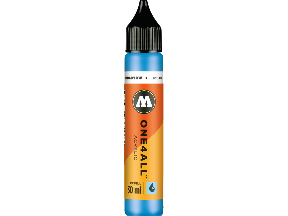 MOLOTOW ONE4ALL REFILL 30ML 161 SHOCK BLUE MIDDLE 1
