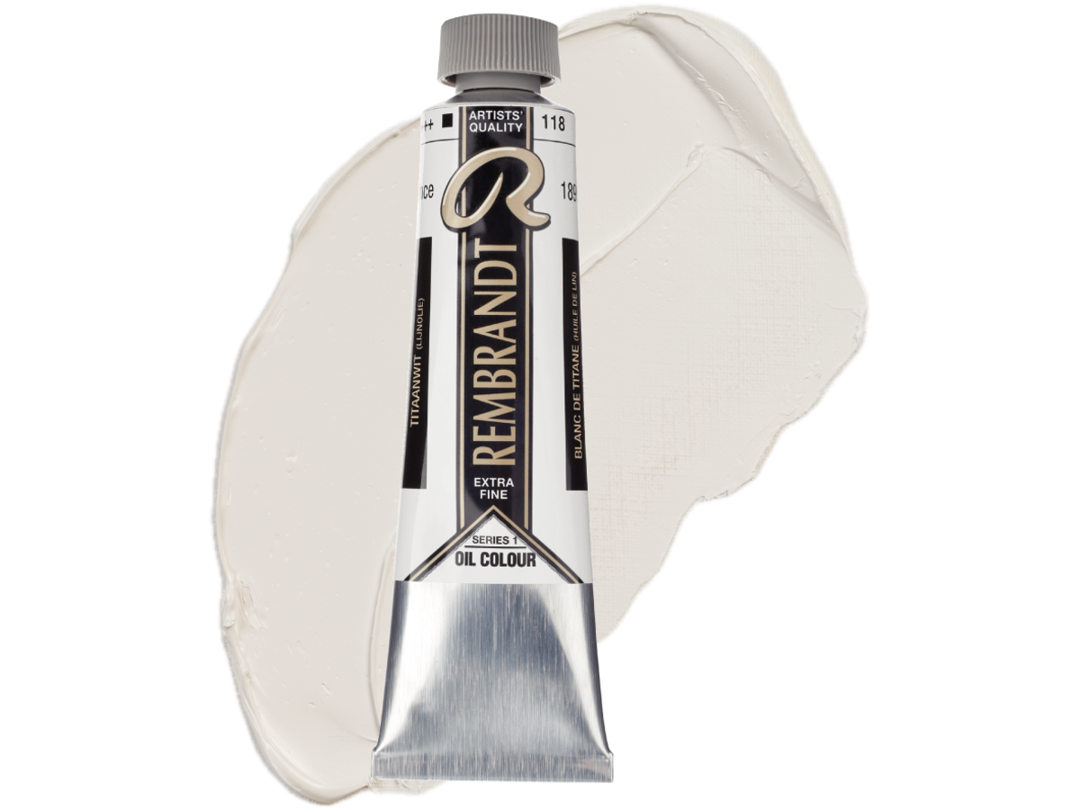 TALENS REMBRANDT ÖLFARBE 40ML TITANWEIß (LEINÖL) 118 1