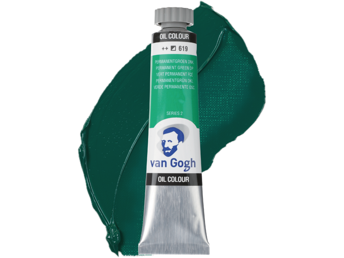 TALENS VAN GOGH ÖLFARBE 20ML S2 PERMANENTGRÜN DUNKEL 619 1