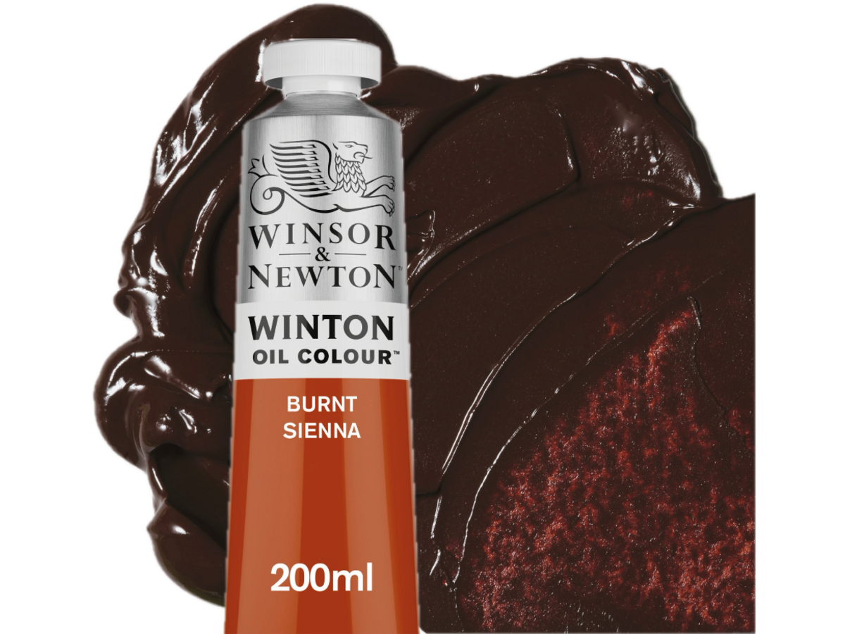 WINSOR & NEWTON WINTON 200ML S1 074 BURNT SIENNA 1