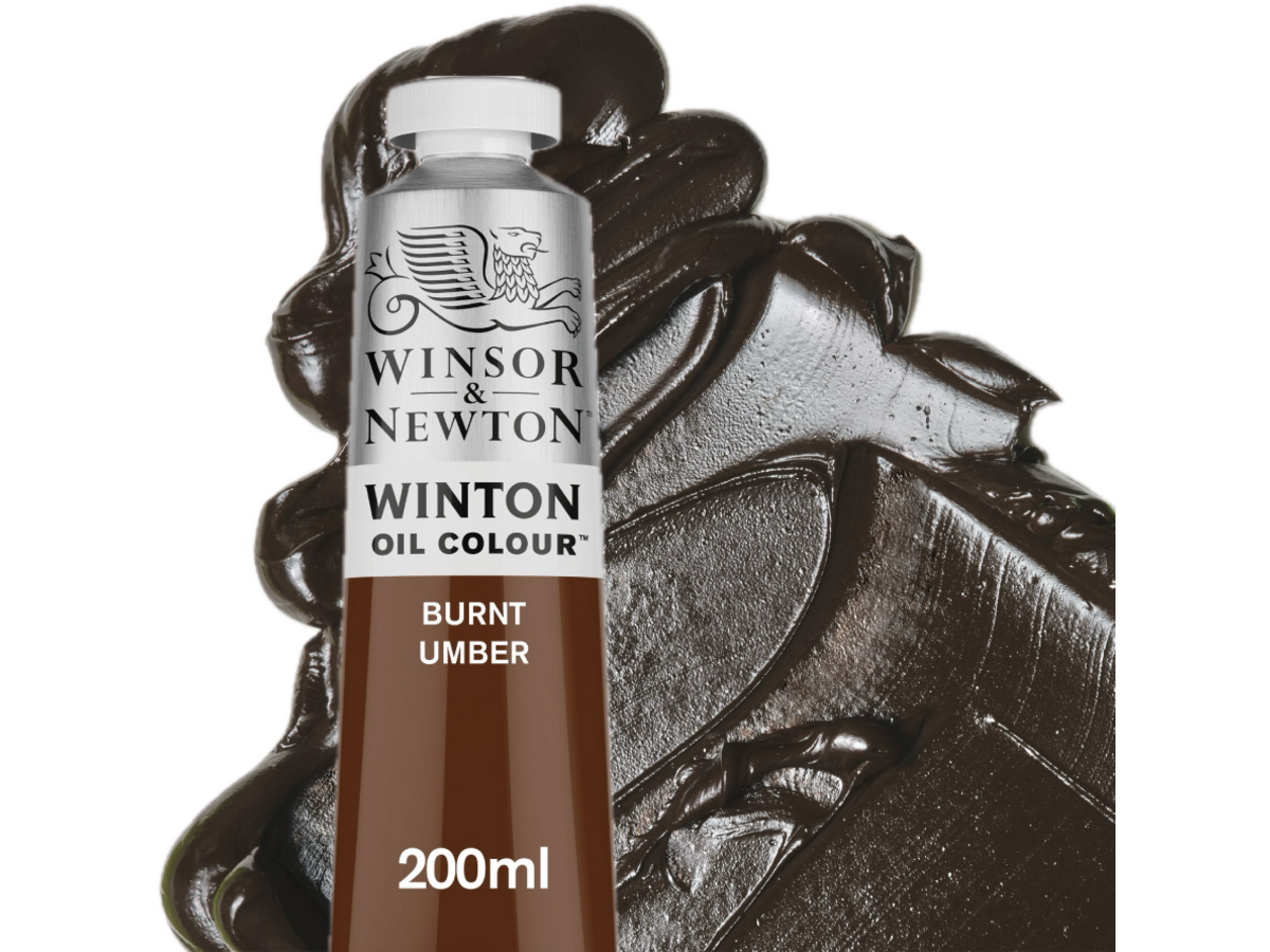 WINSOR & NEWTON WINTON 200ML S1 076 BURNT UMBER 1