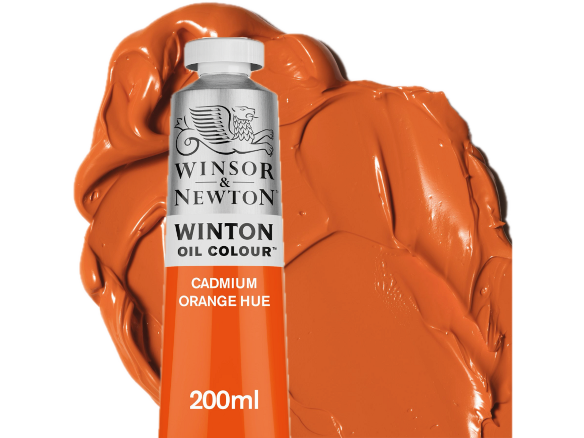 WINSOR & NEWTON WINTON 200ML S2 090 CADMIUM ORANGE HUE 1