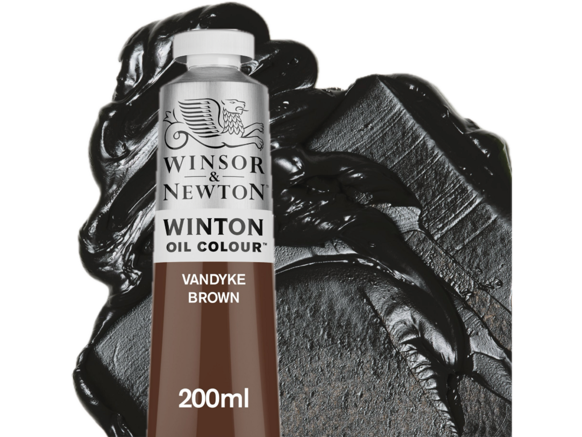 WINSOR & NEWTON WINTON 200ML S1 676 VANDYKE BROWN 1