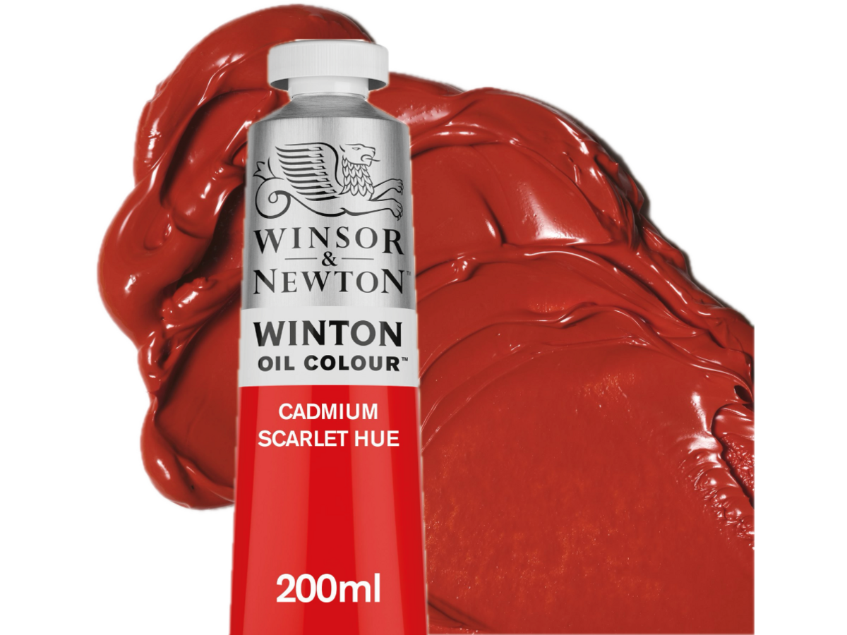 WINSOR & NEWTON WINTON 200ML S1 107 CADMIUM SCARLET HUE 1