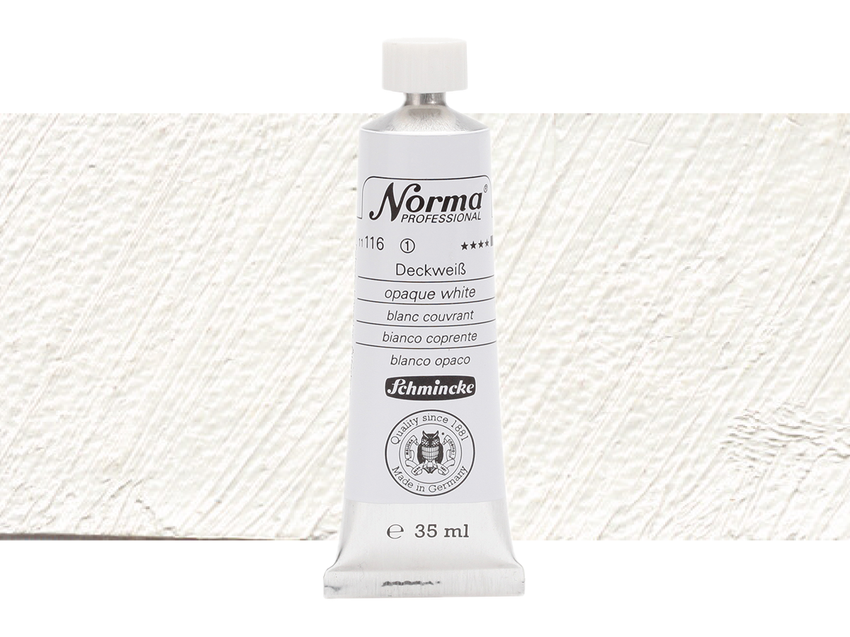 SCHMINCKE NORMA ÖLFARBE 35ML S1 116 DECKWEISS 1