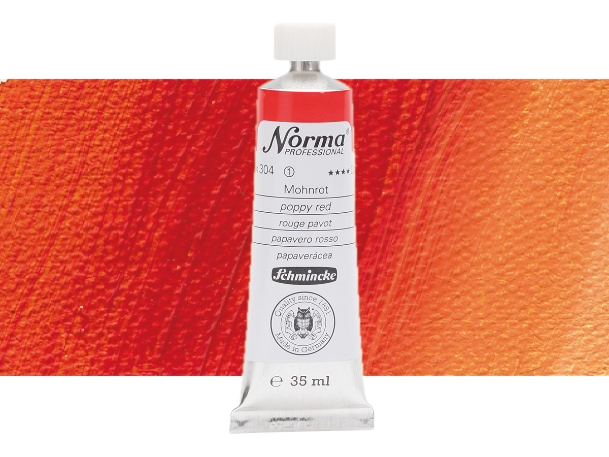 SCHMINCKE NORMA ÖLFARBE 35ML S1 304 MOHNROT 1