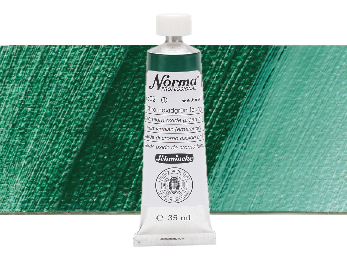 SCHMINCKE NORMA ÖLFARBE 35ML S1 502 CHROMOXIDGRÜN FEURIG 1
