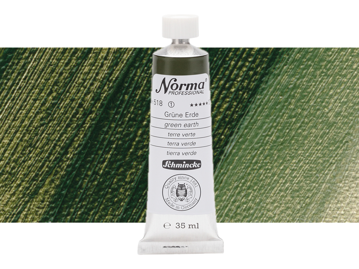 SCHMINCKE NORMA ÖLFARBE 35ML S1 518 GRÜNE ERDE 1