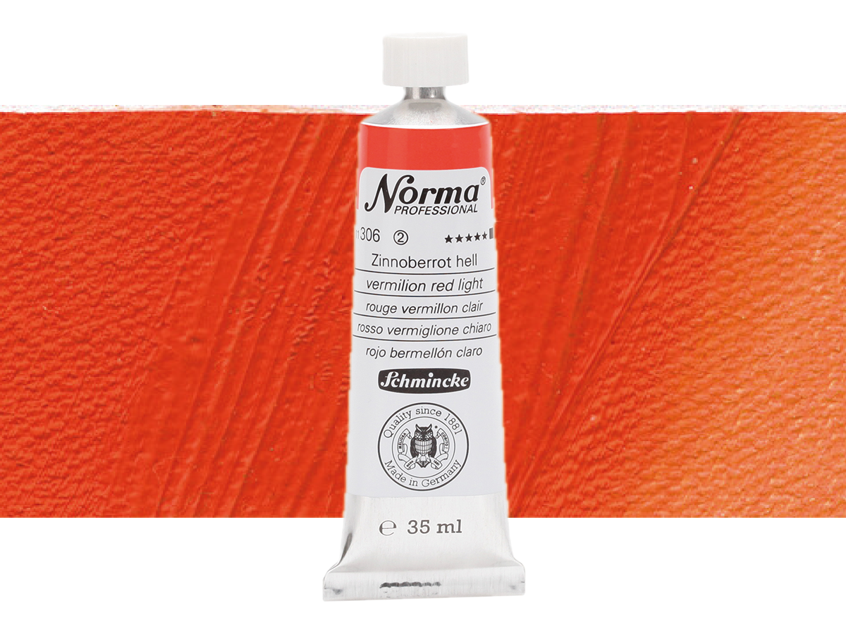 SCHMINCKE NORMA ÖLFARBE 35ML S2 306 ZINNOBERROT HELL 1