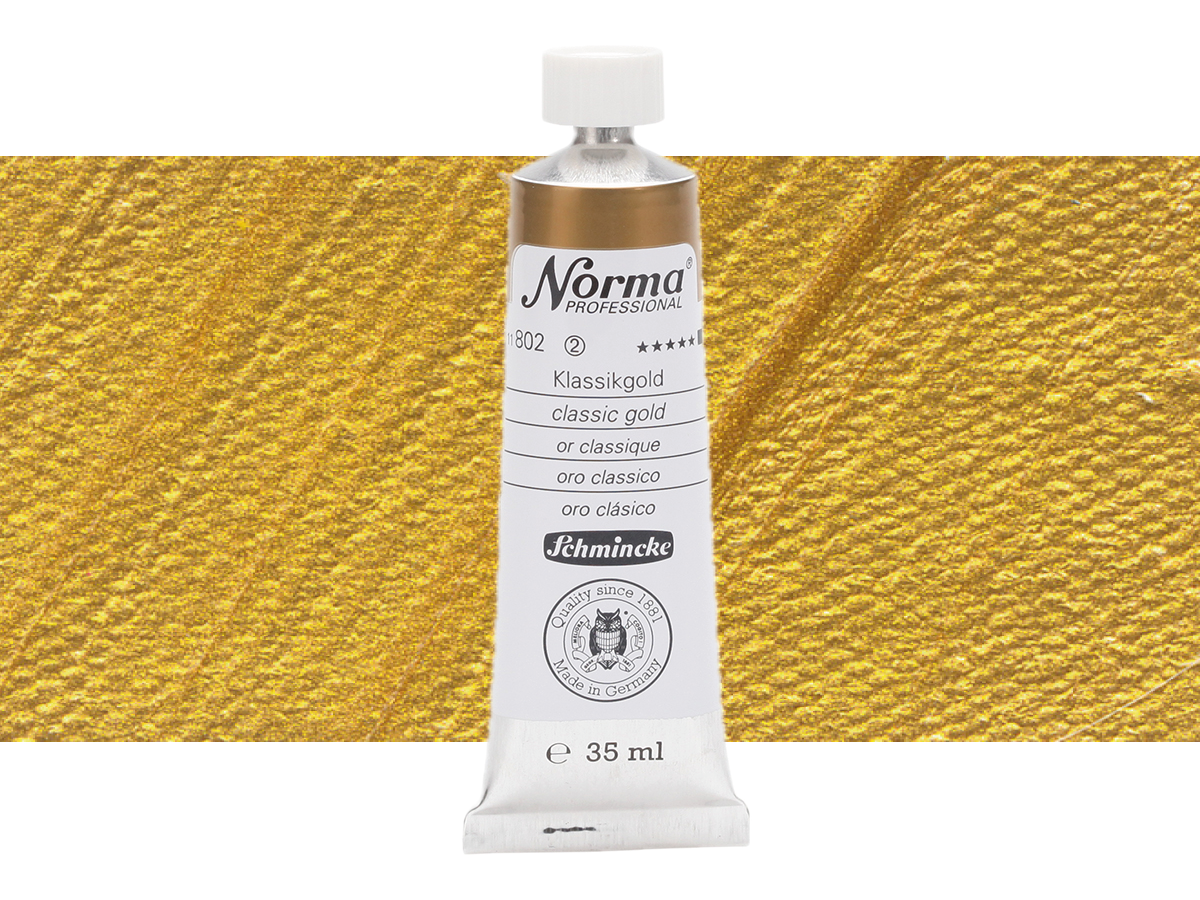 SCHMINCKE NORMA ÖLFARBE 35ML S2 802 KLASSIKGOLD 1