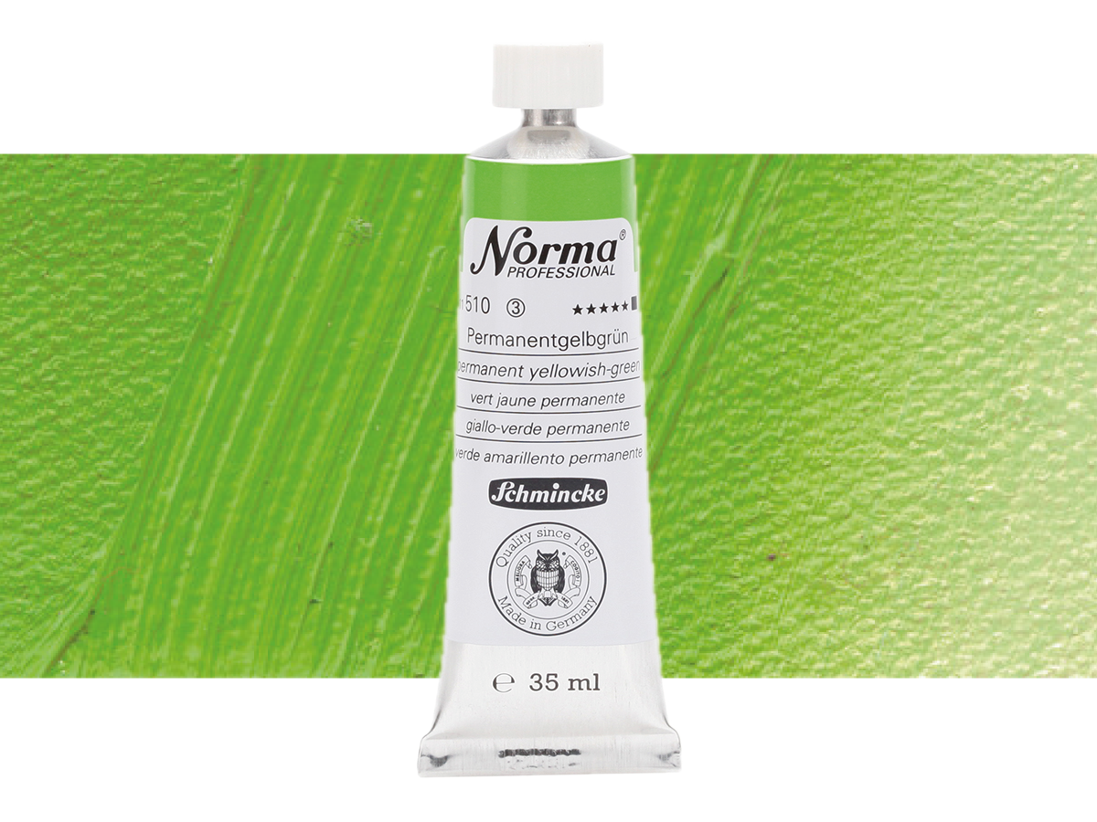 SCHMINCKE NORMA ÖLFARBE  35ML S3 510 PERMANENTGELBGRÜN 1
