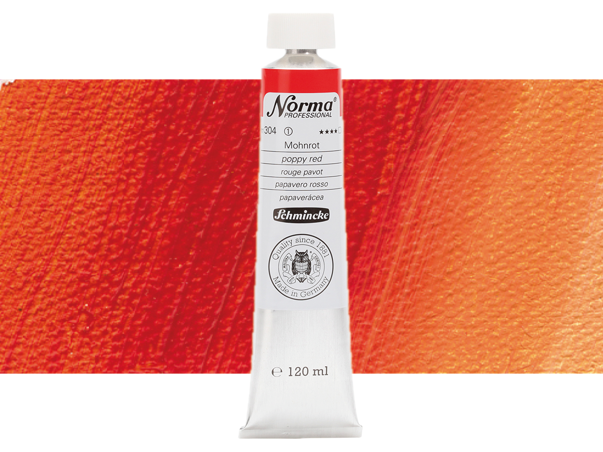 SCHMINCKE NORMA ÖLFARBE 304 120ML S1 MOHNROT 1