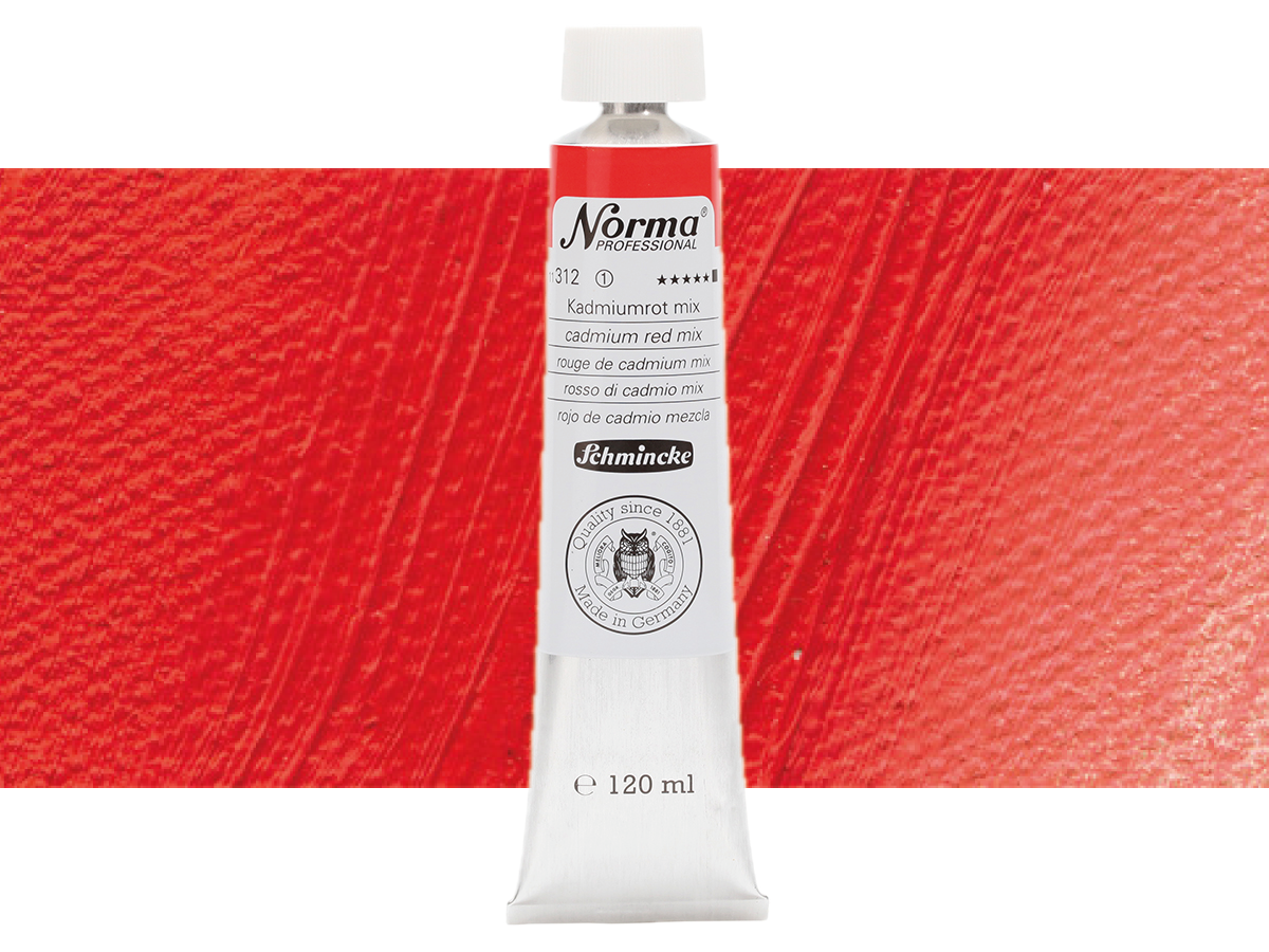 SCHMINCKE NORMA ÖLFARBE 120ML S1 312 CADMIUMROT MIX 1