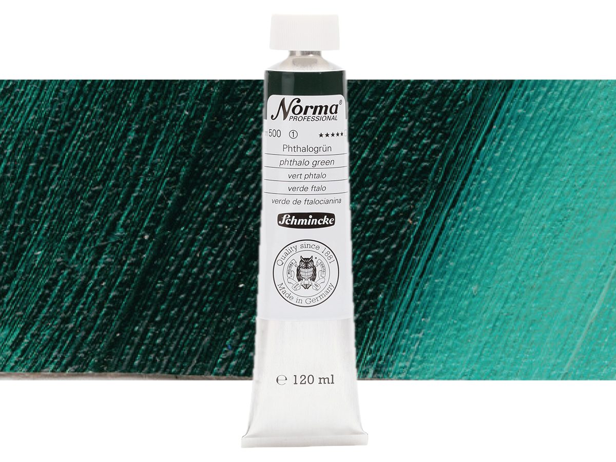SCHMINCKE NORMA ÖLFARBE 120ML S1 500 PHTHALOGRÜN 1
