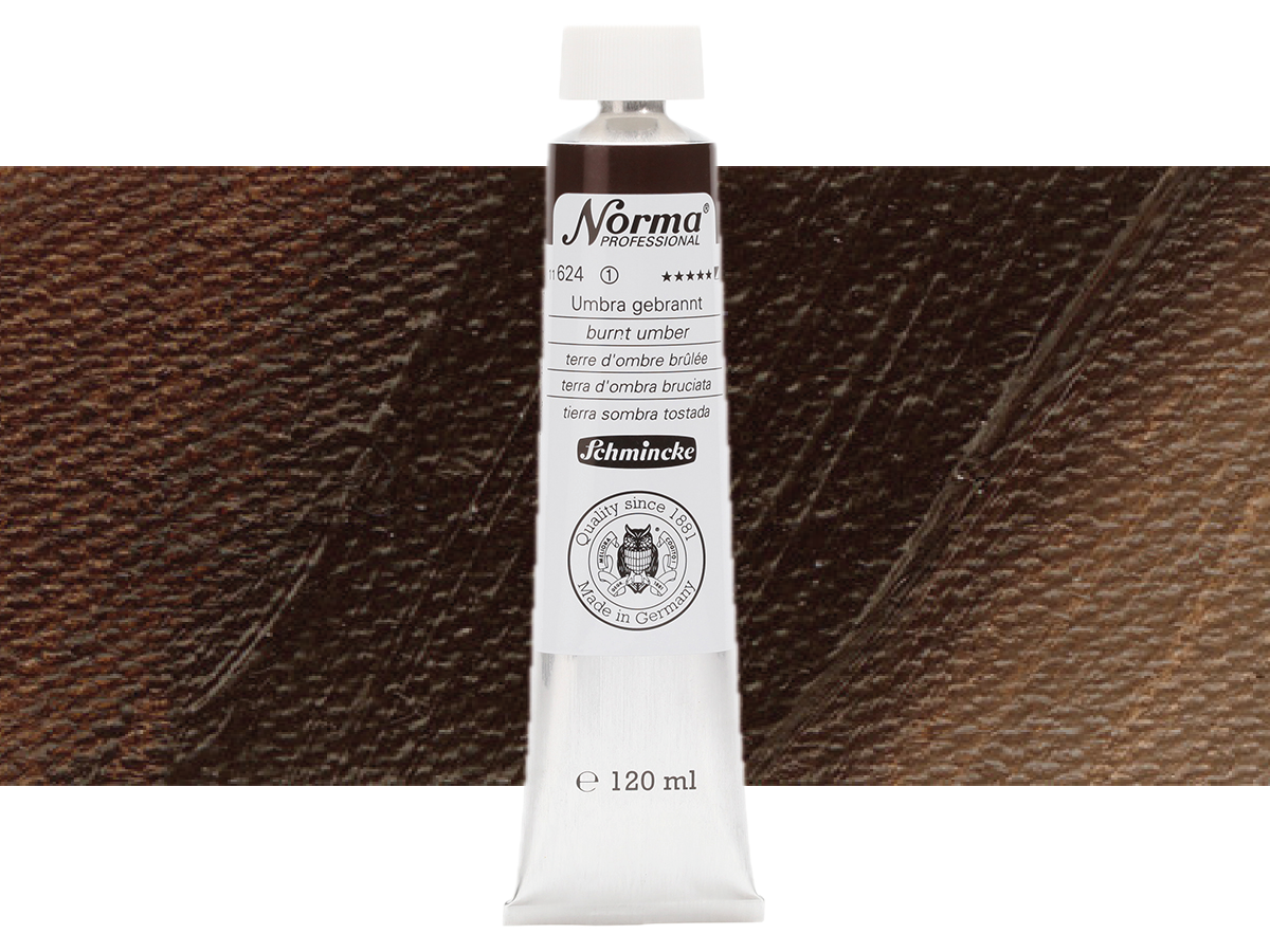 SCHMINCKE NORMA ÖLFARBE 120ML S1 624 UMBRA GEBRANNT 1