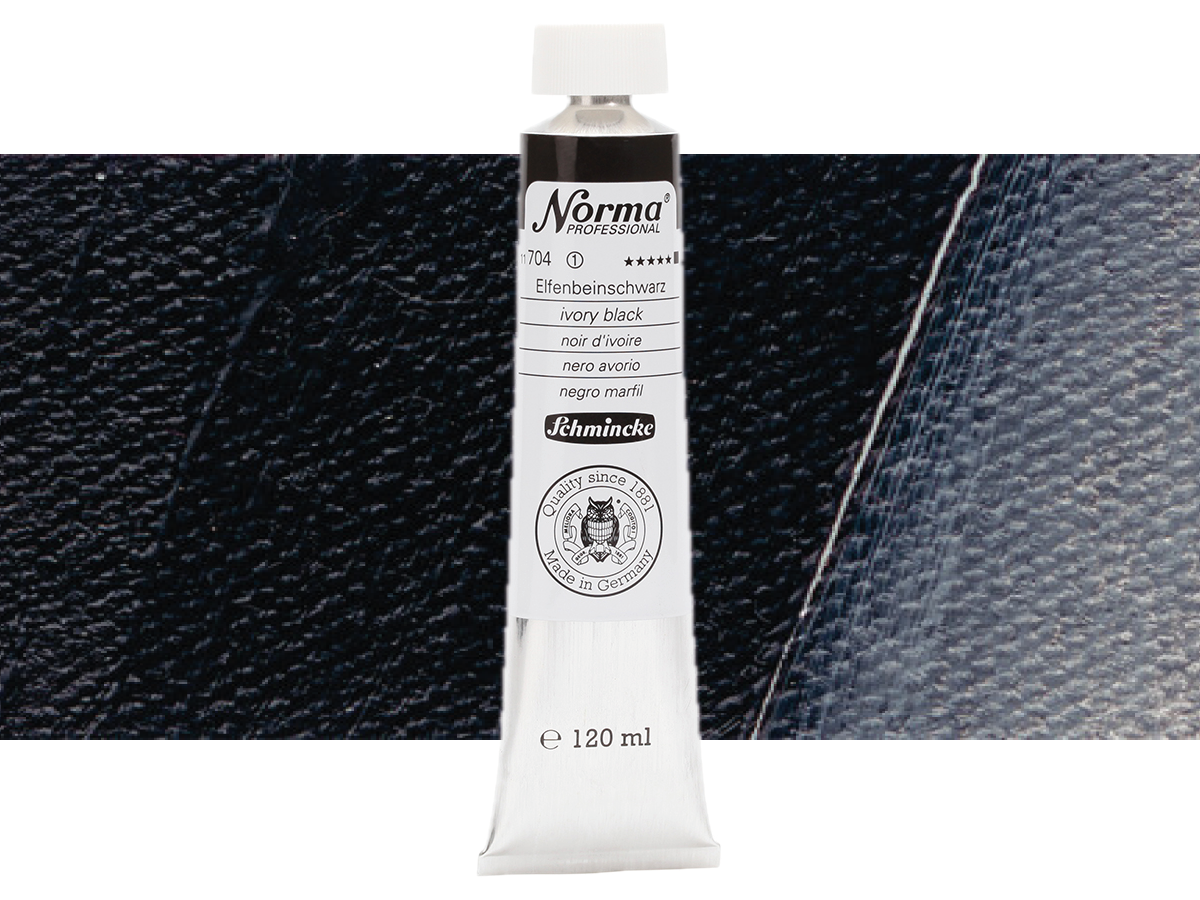 SCHMINCKE NORMA ÖLFARBE 120ML S1 704 ELFENBEINSCHWARZ 1