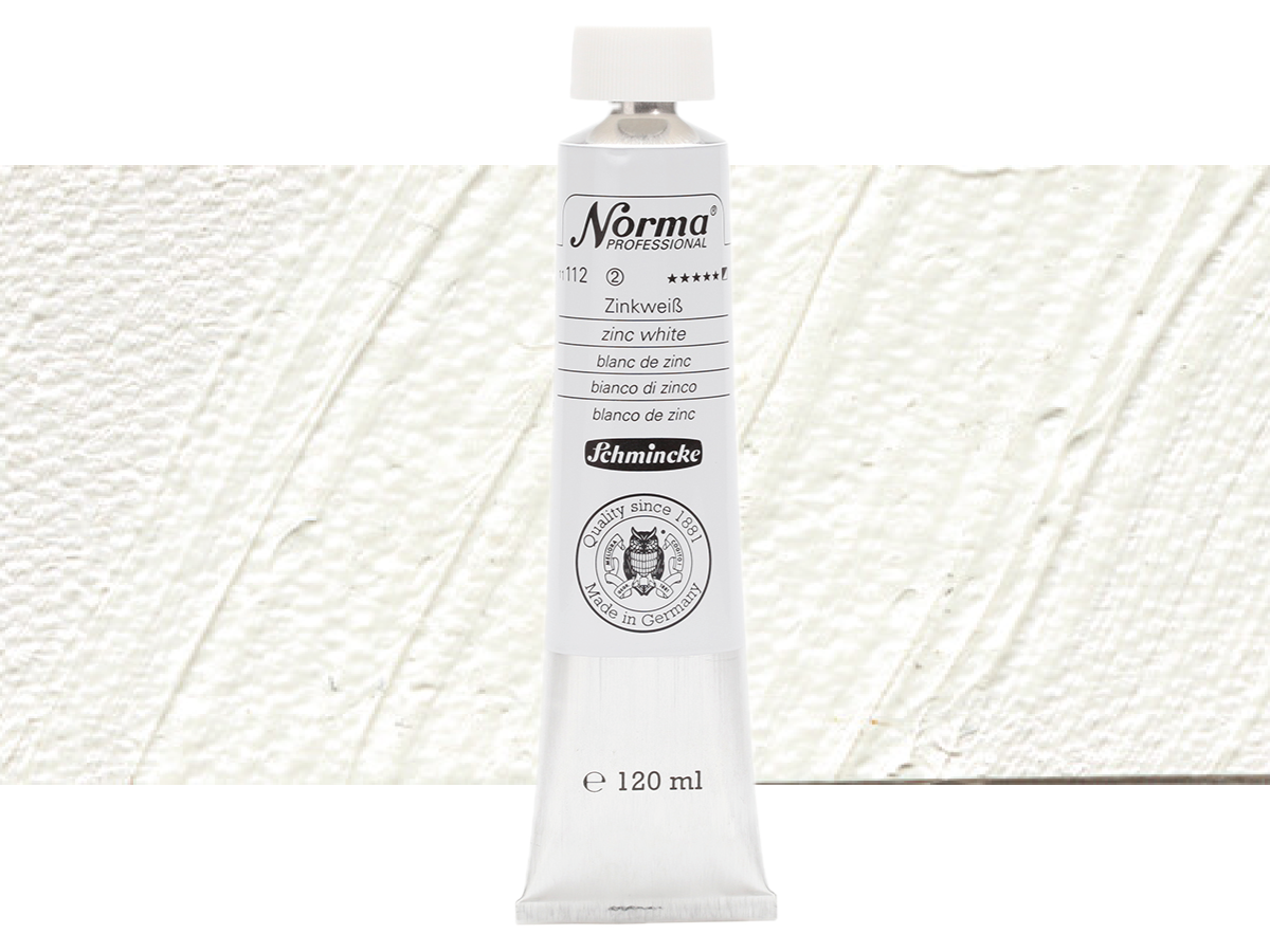 SCHMINCKE NORMA ÖLFARBE 120ML S2 112 ZINKWEISS 1