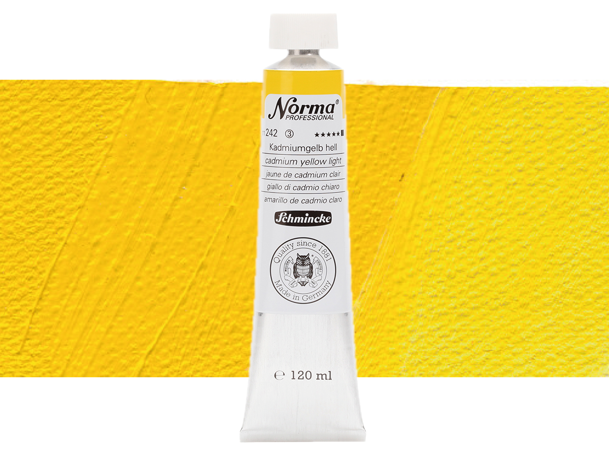 SCHMINCKE NORMA ÖLFARBE 120ML S3 242 KADMIUMGELB HELL 1