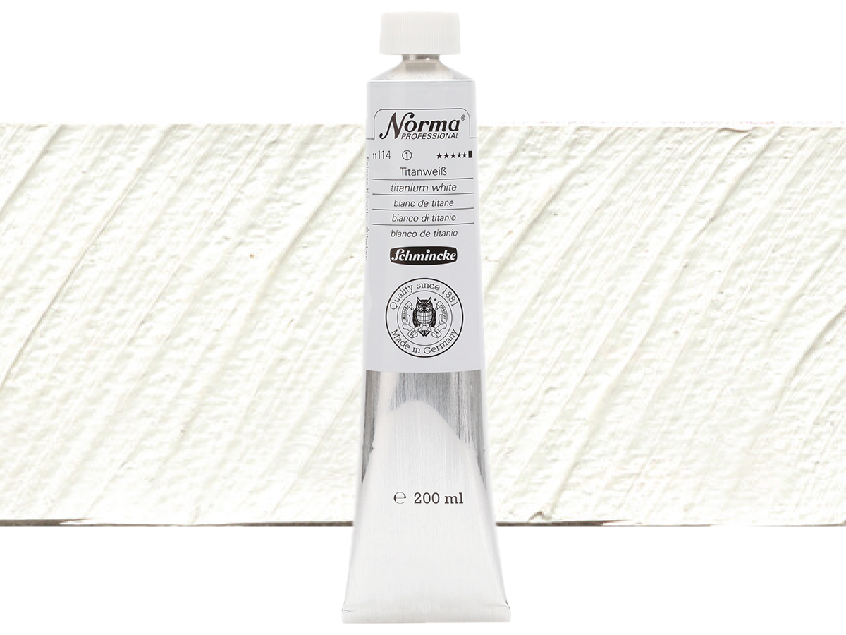 SCHMINCKE NORMA ÖLFARBE 200ML S1 114 TITANWEISS 1