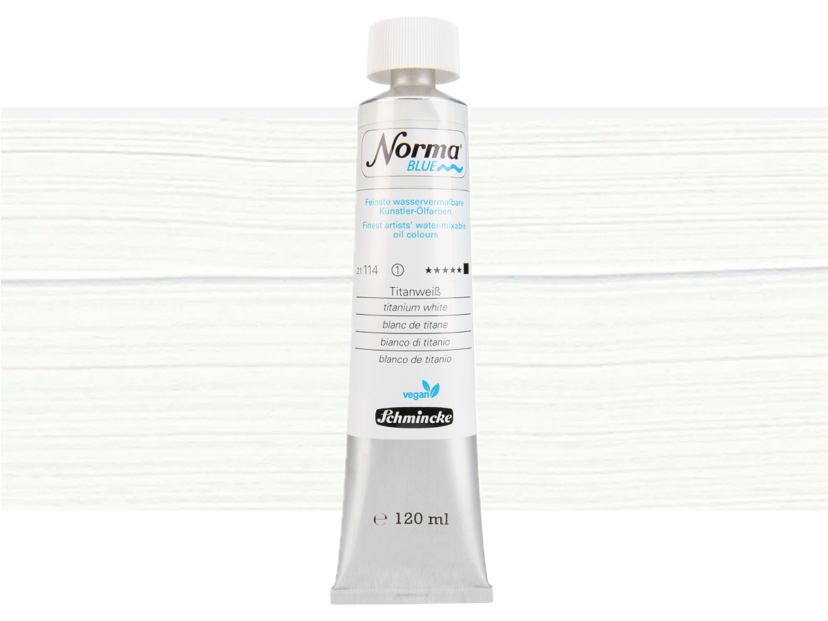 SCHMINCKE NORMA BLUE S1 120ML TITANWEISS 1