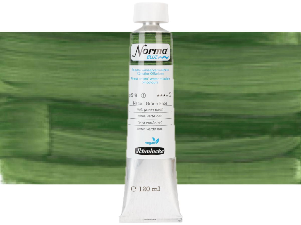 SCHMINCKE NORMA BLUE 120ML S1 519 NATURAL GREEN EARTH 1