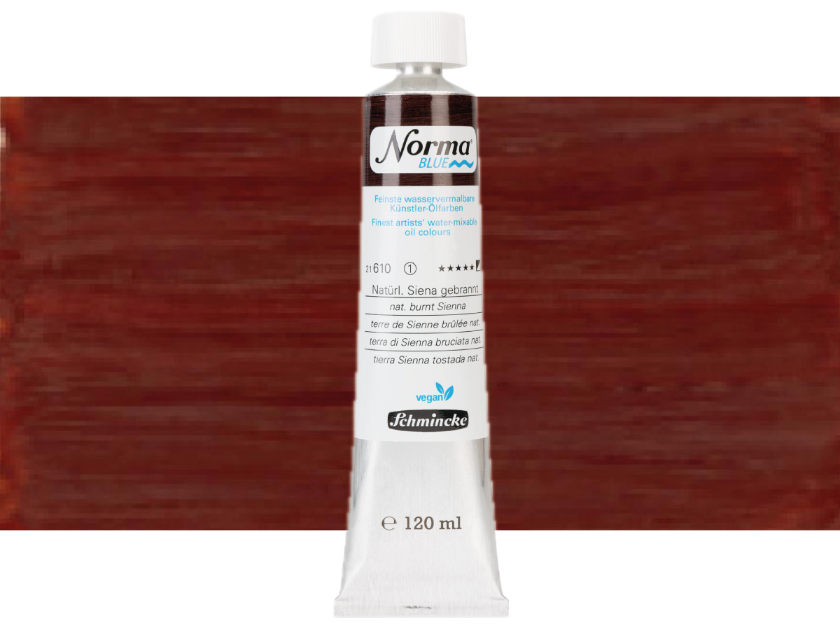 SCHMINCKE NORMA BLUE 120ML S1 610 NATURAL BURNT SIENNA 1