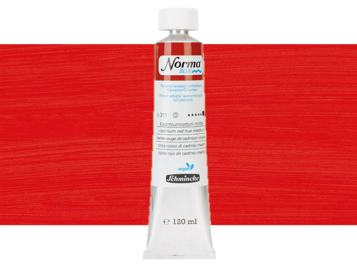 SCHMINCKE NORMA BLUE 120ML S3 311 CADMIUM RED HUE MEDIUM 1